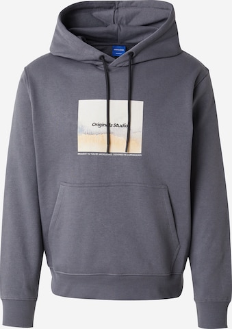 JACK & JONES Sweatshirt 'JORVesterbro Newton' in Grey: front