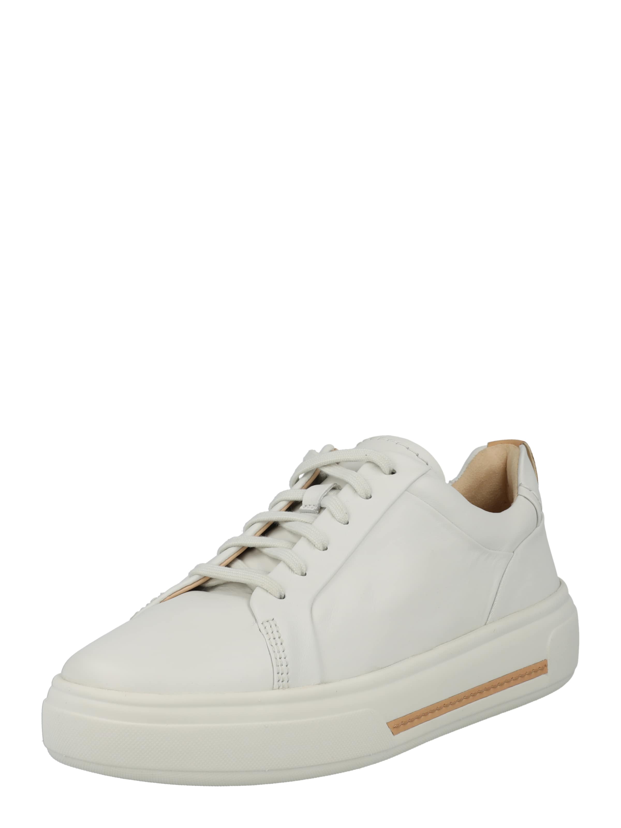 CLARKS - Sapatilhas baixas 'Hollyhock Walk' em branco: frente