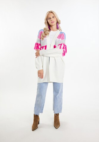 IZIA Knit cardigan 'Eyota' in White