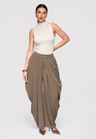 Ombre Barrel Trousers in Green
