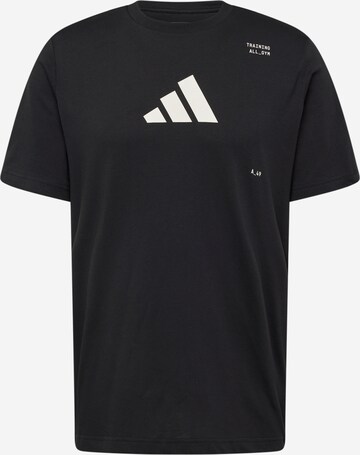 Maglia funzionale di ADIDAS PERFORMANCE in nero: frontale