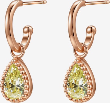 Hey Happiness - Pendientes 'August Birthstone' en oro: frente