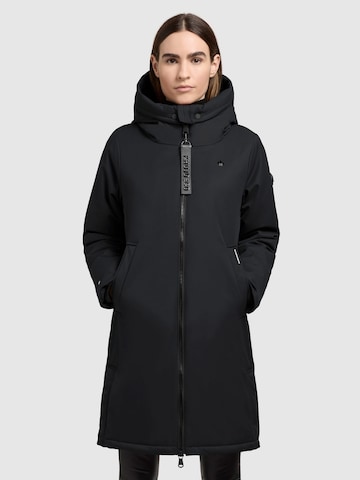 Manteau d’hiver 'Yaak3' khujo en noir : devant