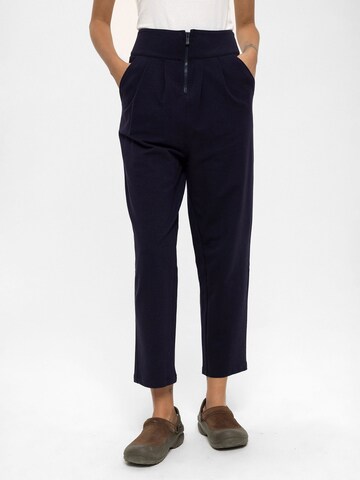 Loosefit Pantalon à pince Anou Anou en bleu : devant