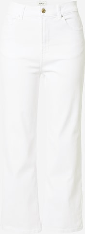ONLYWide Leg/ Široke nogavice Traperice 'Megan' - bijela boja: prednji dio