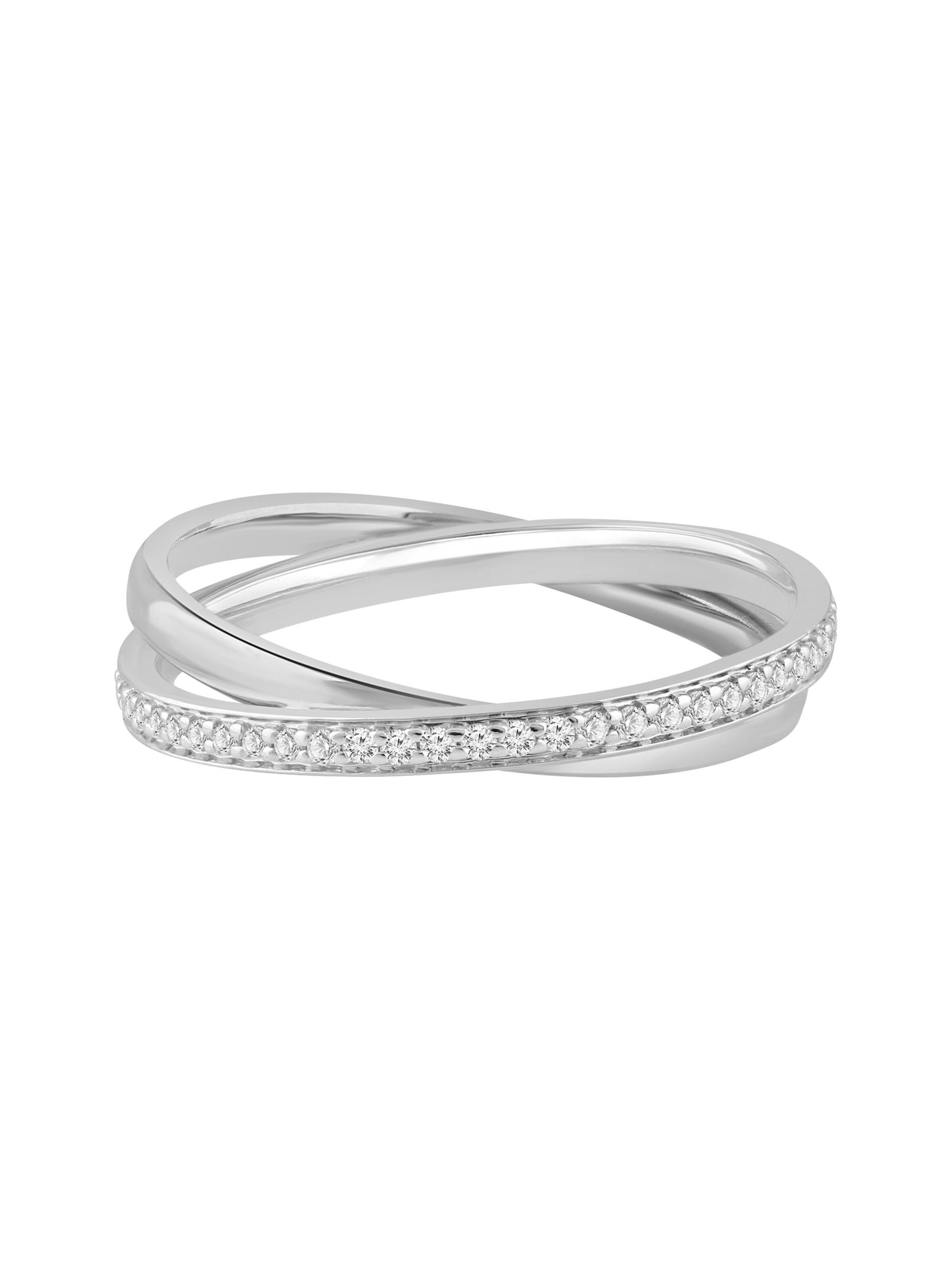 Diamant Exquis Ring in Silver: front