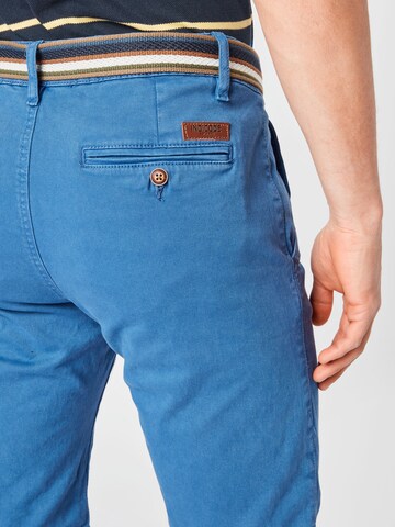 INDICODE JEANS Normální Chino kalhoty 'Royce' – modrá