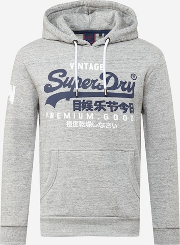 Sweat-shirt Superdry en gris : devant