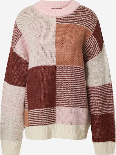 florence by mills exclusive for ABOUT YOU Pullover 'Ruby' em creme / camelo / cor-de-rosa, Vista do artigo