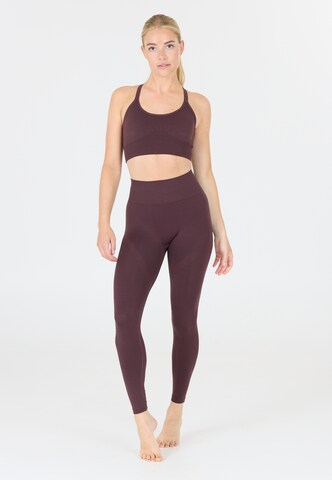 Athlecia Bustier Sport-BH in Braun