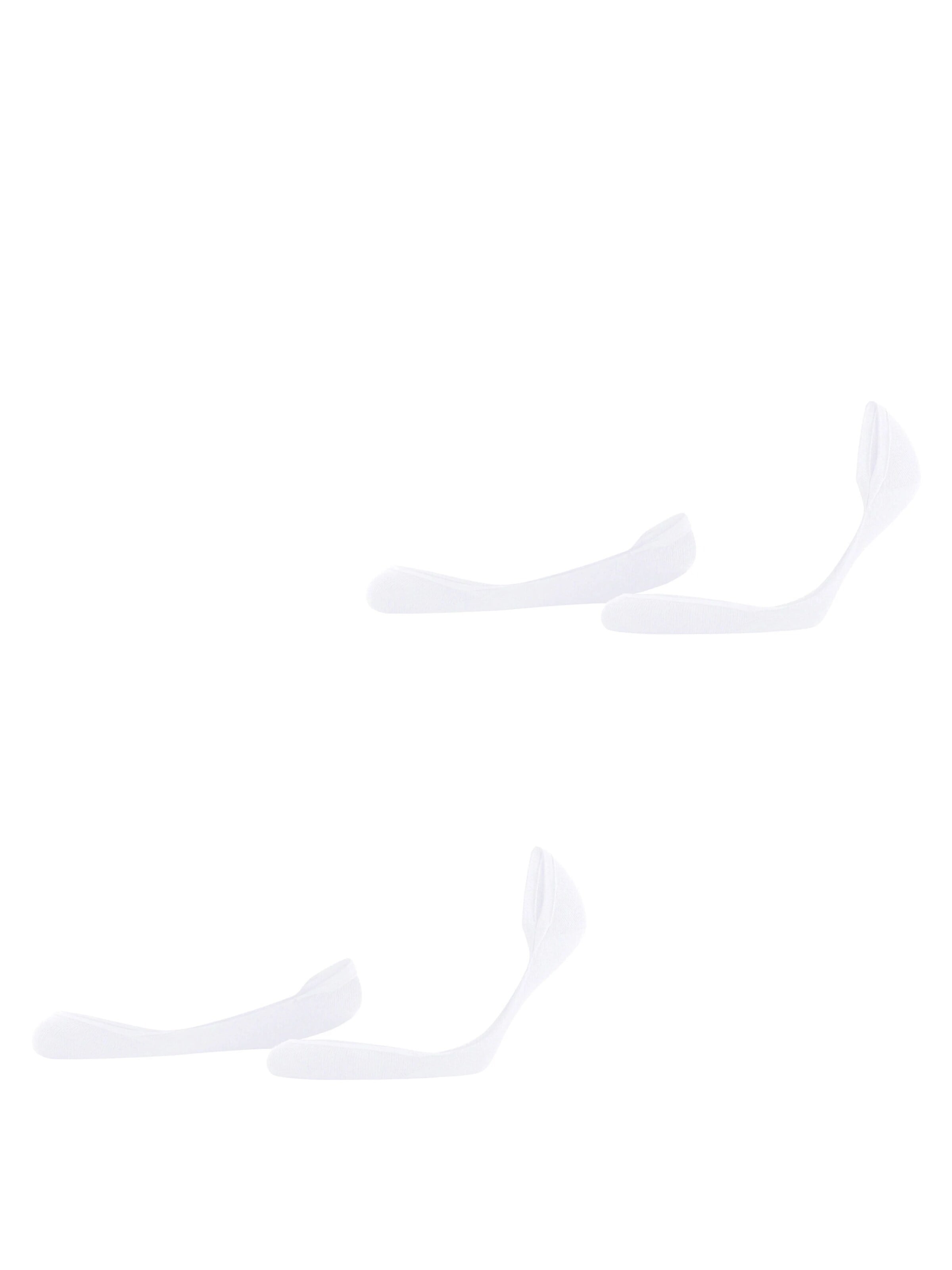 ESPRIT Socks 'Solid Low 2-Pack' in White: front
