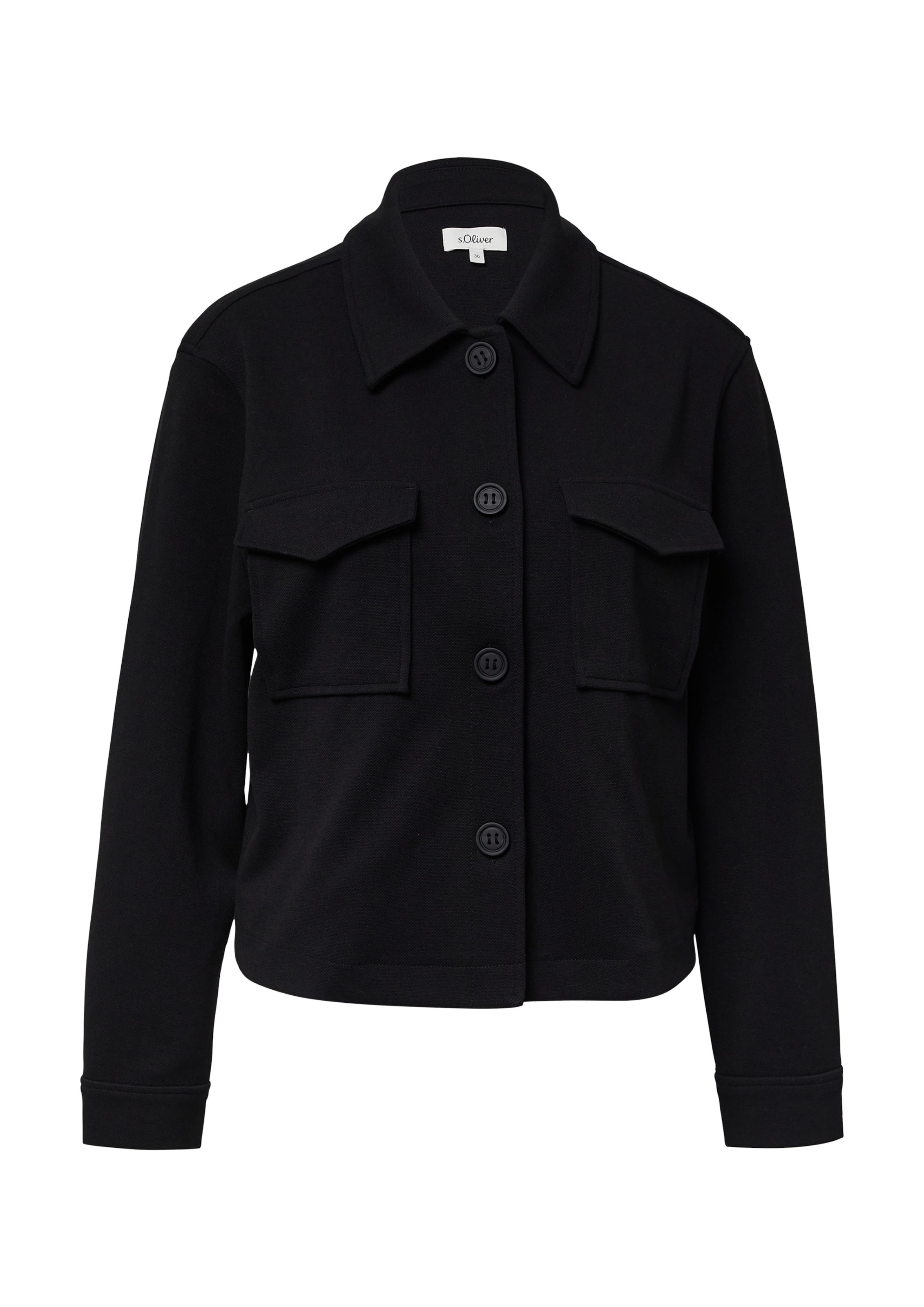 Veste mi-saison s.Oliver en noir : devant