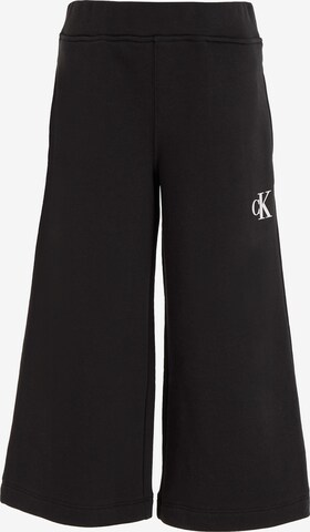 Calvin Klein JeansWide Leg/ Široke nogavice Hlače - crna boja: prednji dio