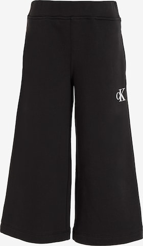 Calvin Klein Jeans Wide Leg Hose in Schwarz: predná strana