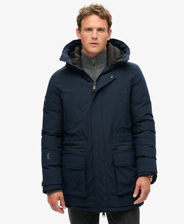 Superdry Winter parka in Blue: front