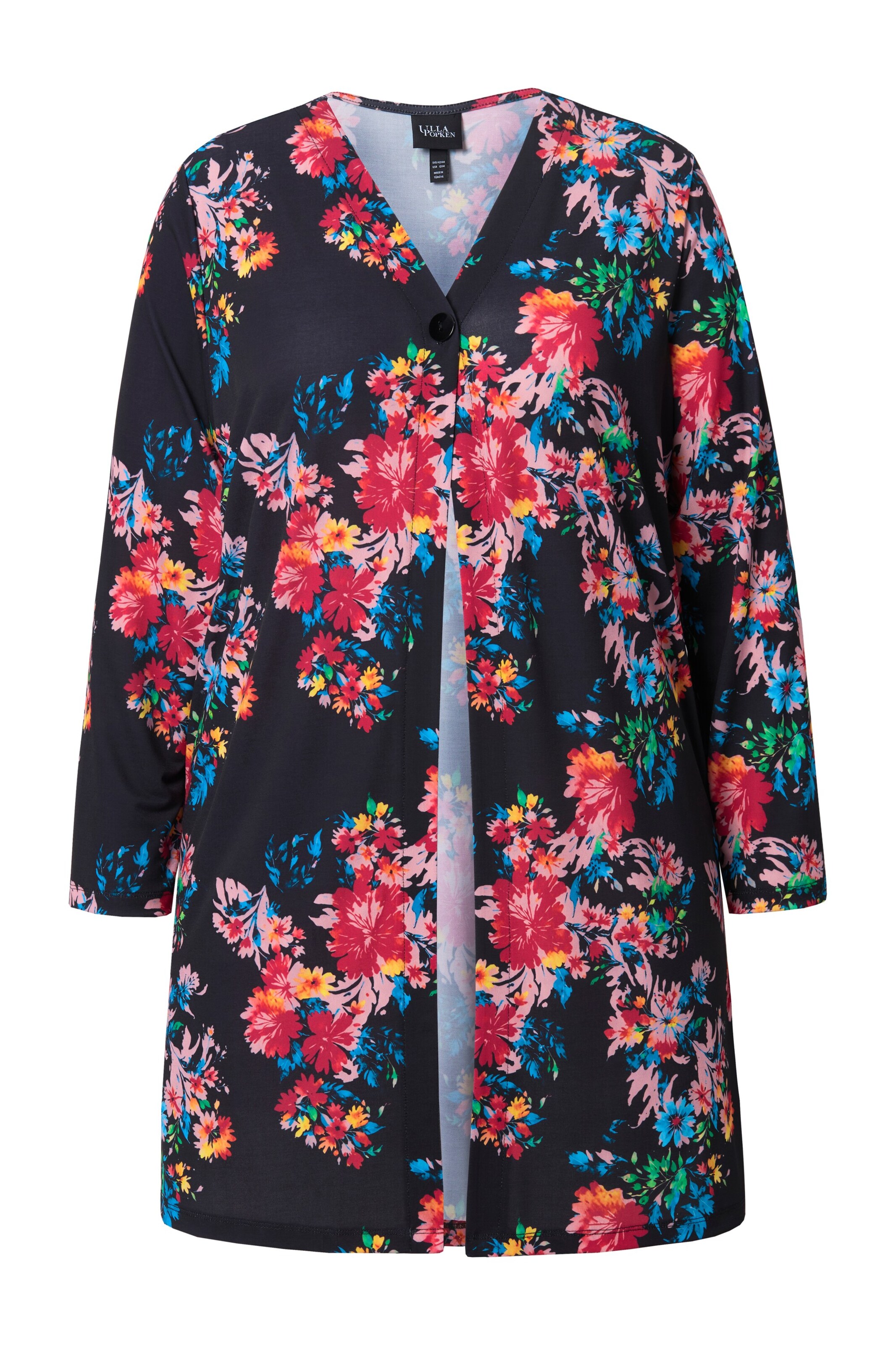 Ulla Popken Shirt in Zwart: voorkant