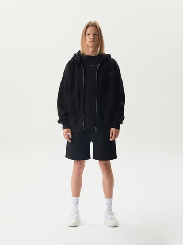 Ossy Homer Sweatshirt 'Zip Hoodie Heavy Cotton 450 Gsm' in Black