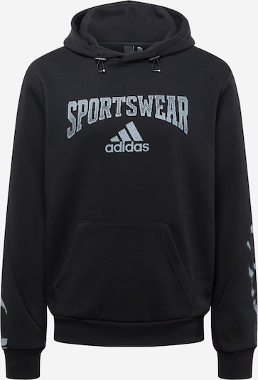 ADIDAS PERFORMANCE Sportsweatshirt in hellgrau / schwarz, Produktansicht