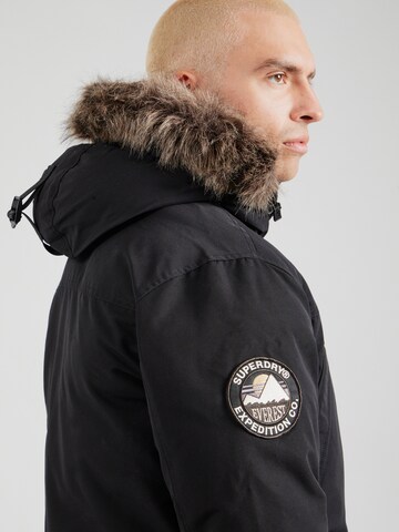 Superdry Winterparka 'Everest' in Zwart