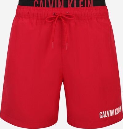 Calvin Klein Swimwear Badeshorts in rot / schwarz, Produktansicht