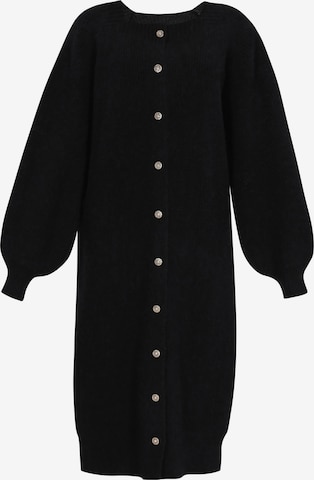 melns IZIA Adīta jaka: no priekšpuses