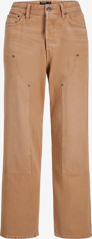 Wide Leg Jean 'Alex Carpenter' JACK & JONES en marron : devant