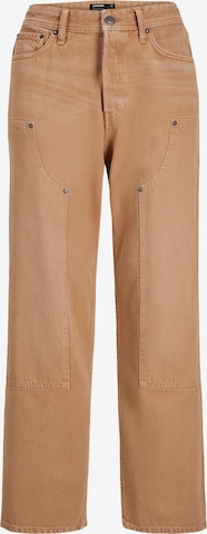 JACK & JONES Wide Leg Jeans 'Alex Carpenter' in Braun: predná strana