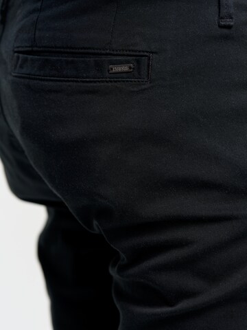 BIG STAR Regular Chino Pants 'Hektor' in Black