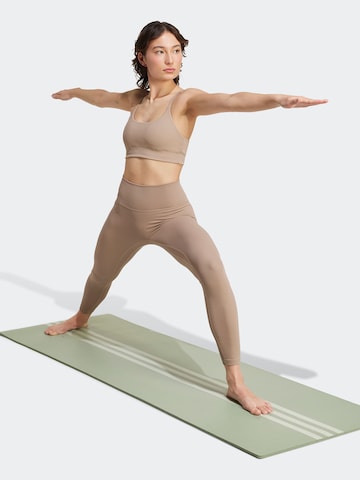 ADIDAS PERFORMANCE Skinny Sportbroek 'ALL ME' in Beige: voorkant