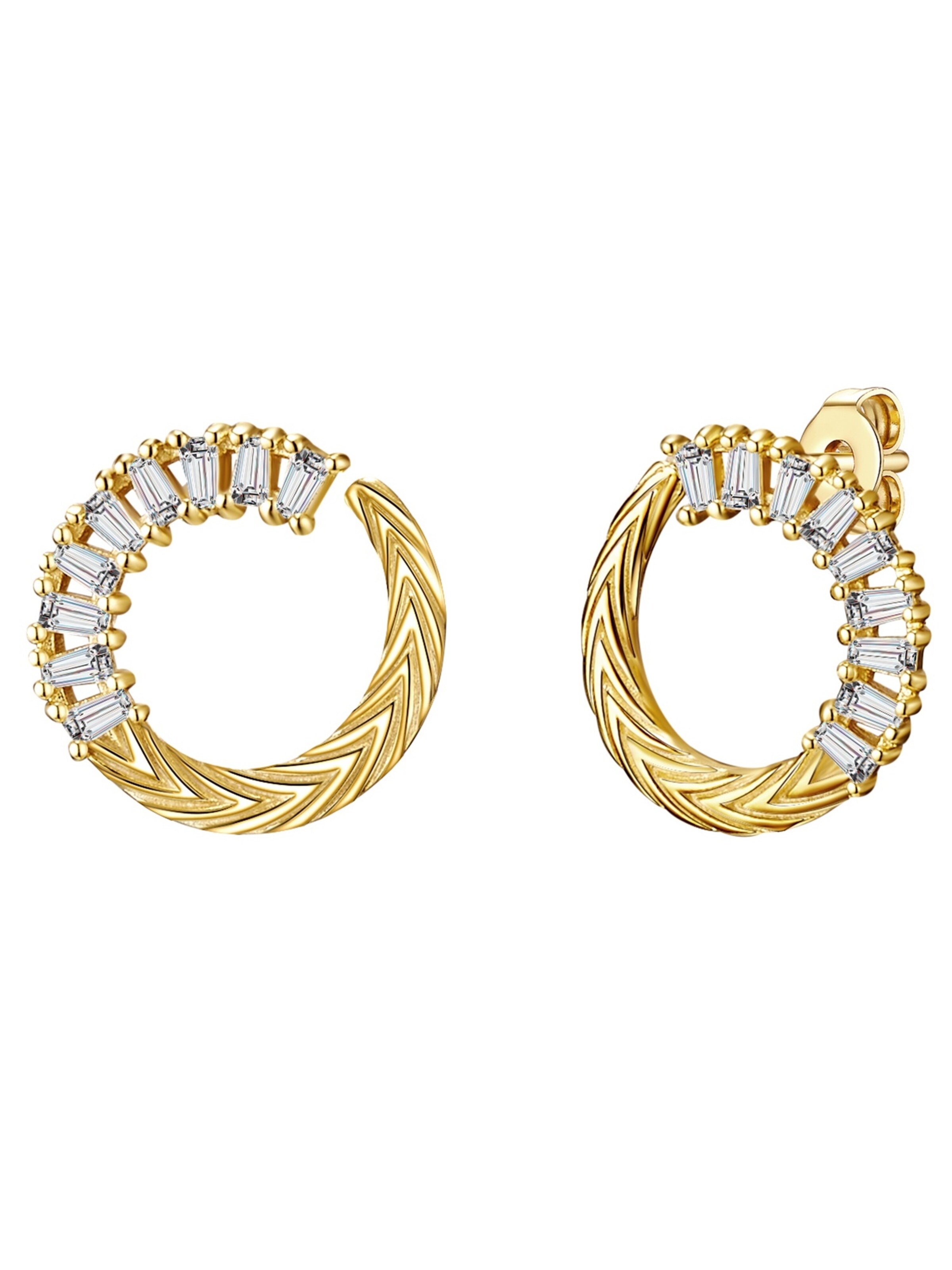 Orecchini di Lulu & Jane in oro: frontale