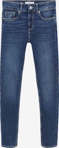 Skinny Jeans de la MANGO pe albastru: față