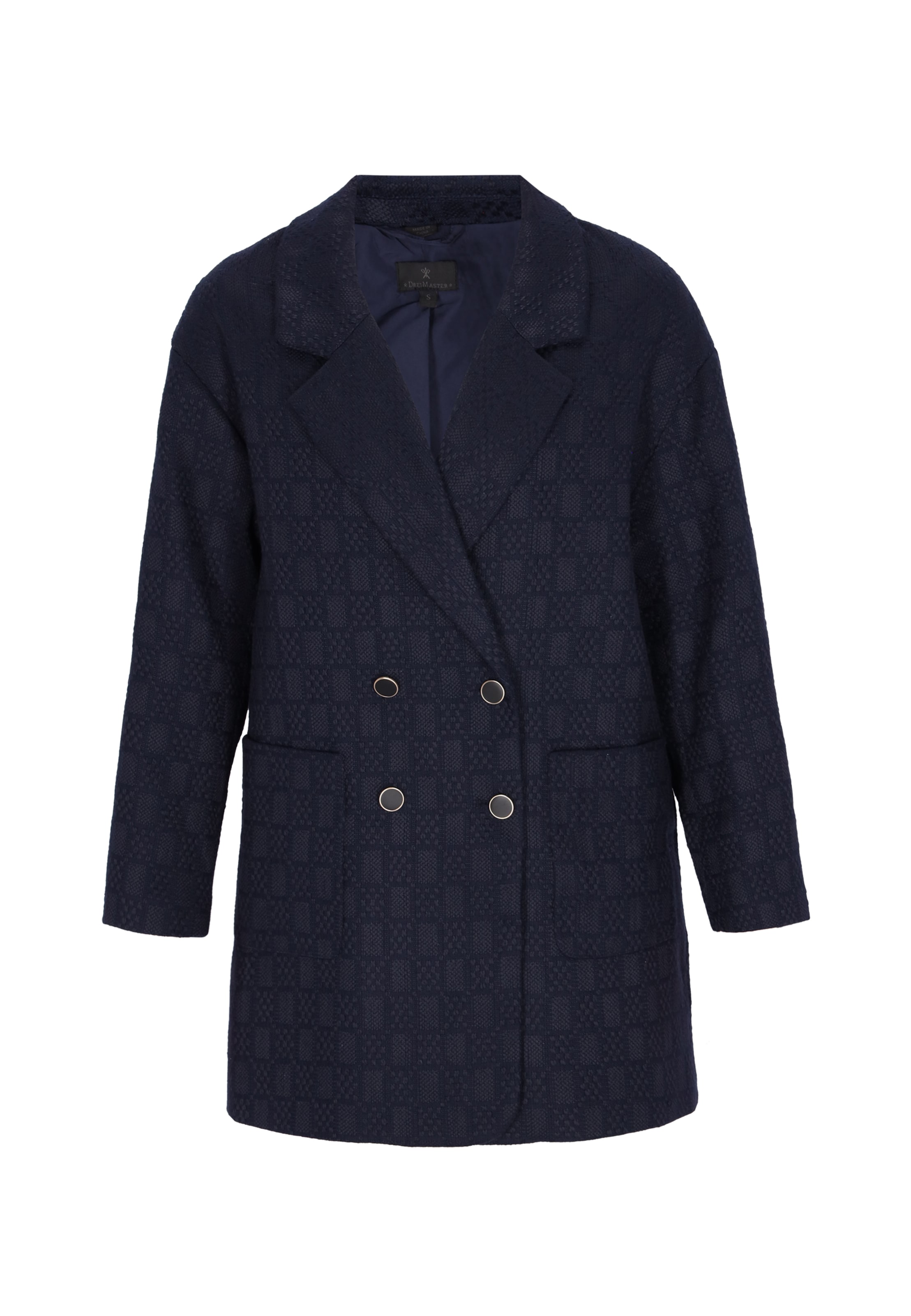 DreiMaster Klassik - Abrigo de entretiempo en azul: frente