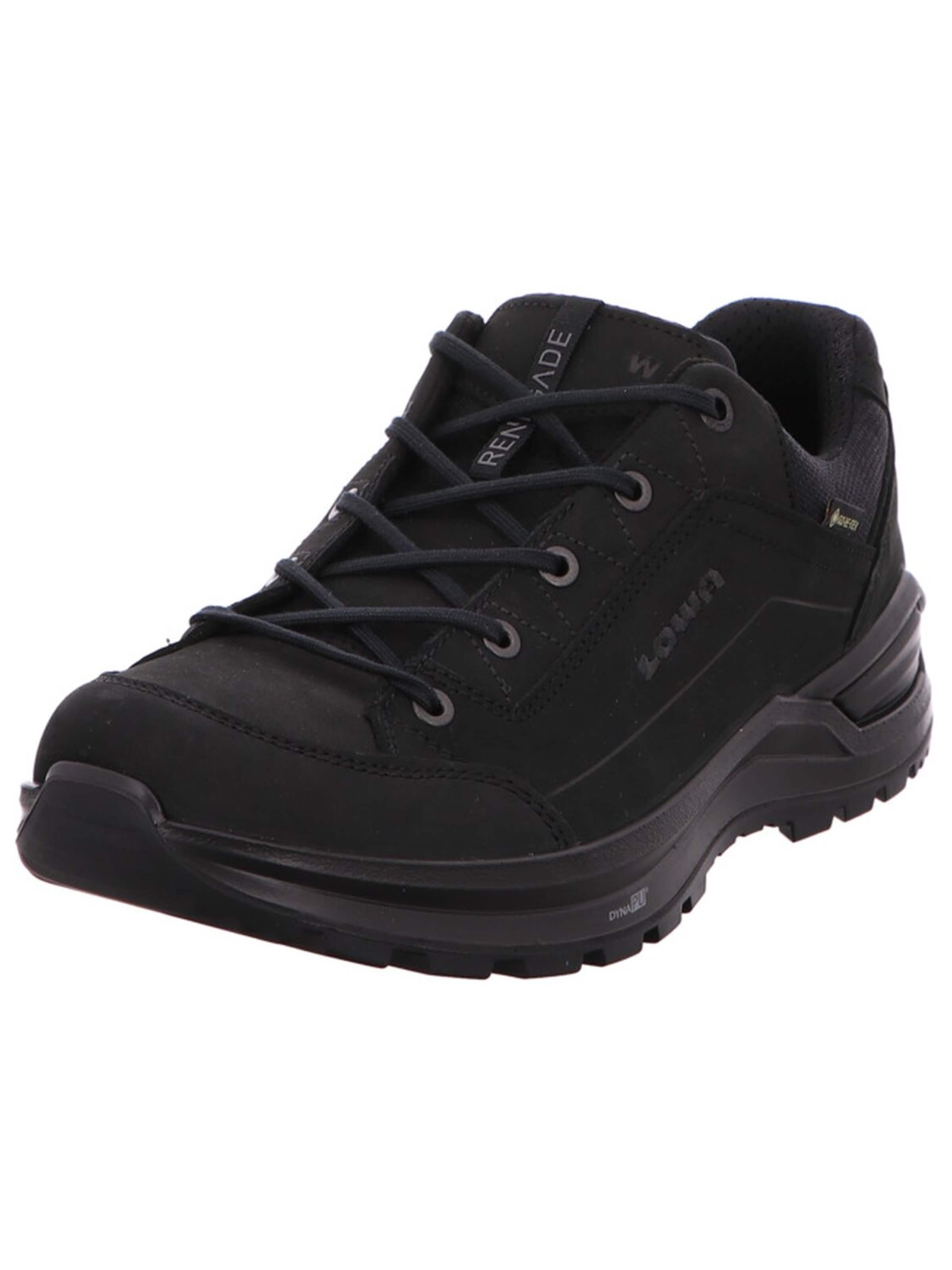 LOWA Lace-up shoe 'Schnürschuh Herren 311967/9999 Echtleder in schwarz' in Black: front
