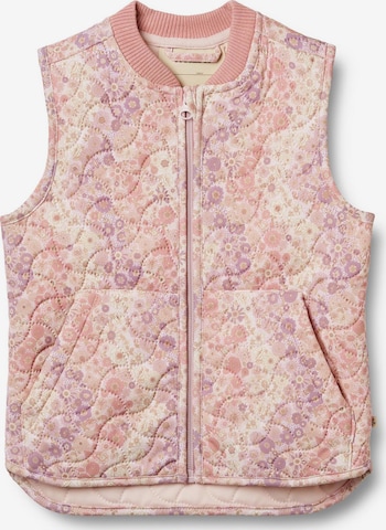 Gilet 'Ede' WHEAT en rose : devant