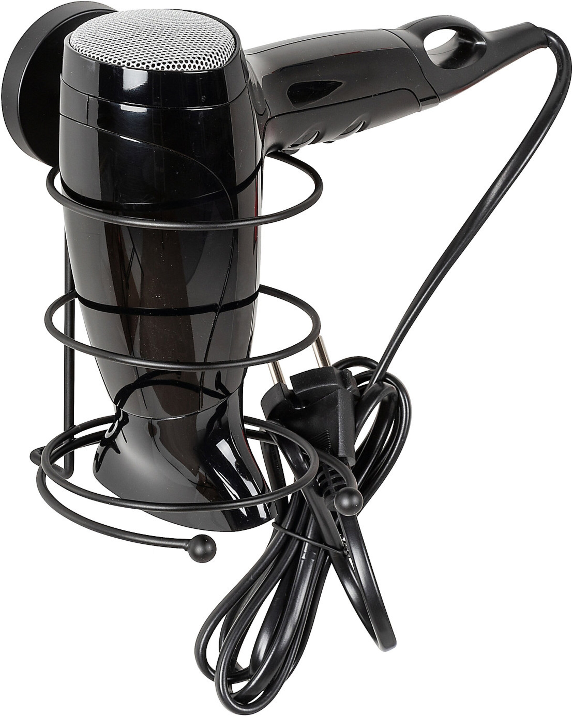 Wenko Haartrocknerhalter 'Milazzo' in schwarz, Produktansicht