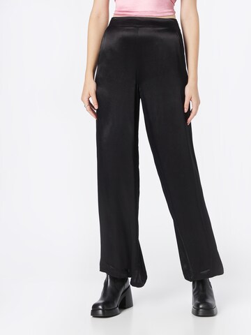 Warehouse Wide leg Trousers in Black: front