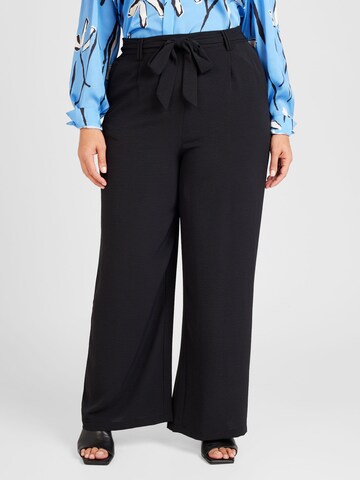 Wide leg Pantaloni 'Liane ' di ABOUT YOU Curvy in nero: frontale