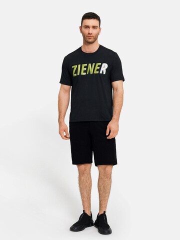 ZIENER Regular Workout Pants 'NELAT-Z X-Function' in Black