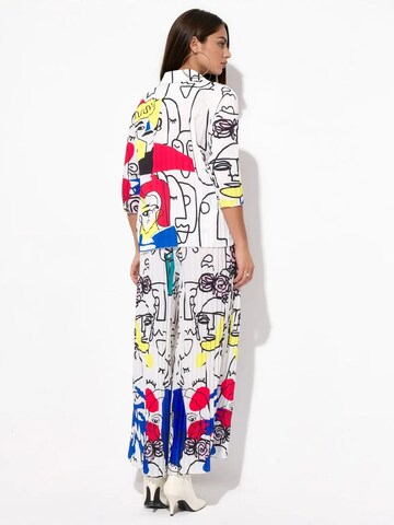 Pantalons de tailleur MSN Collection en blanc