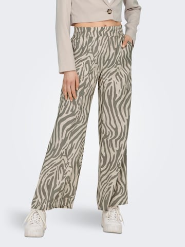 JDY Wide leg Pants 'CAMILLE' in Beige