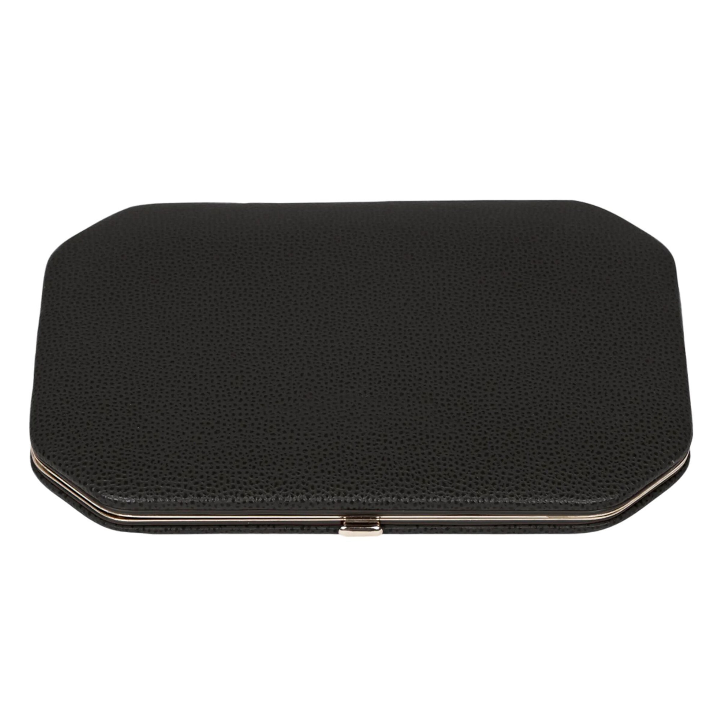 WINDROSE Maniküreset 'Beluga' in Schwarz: Vorderseite