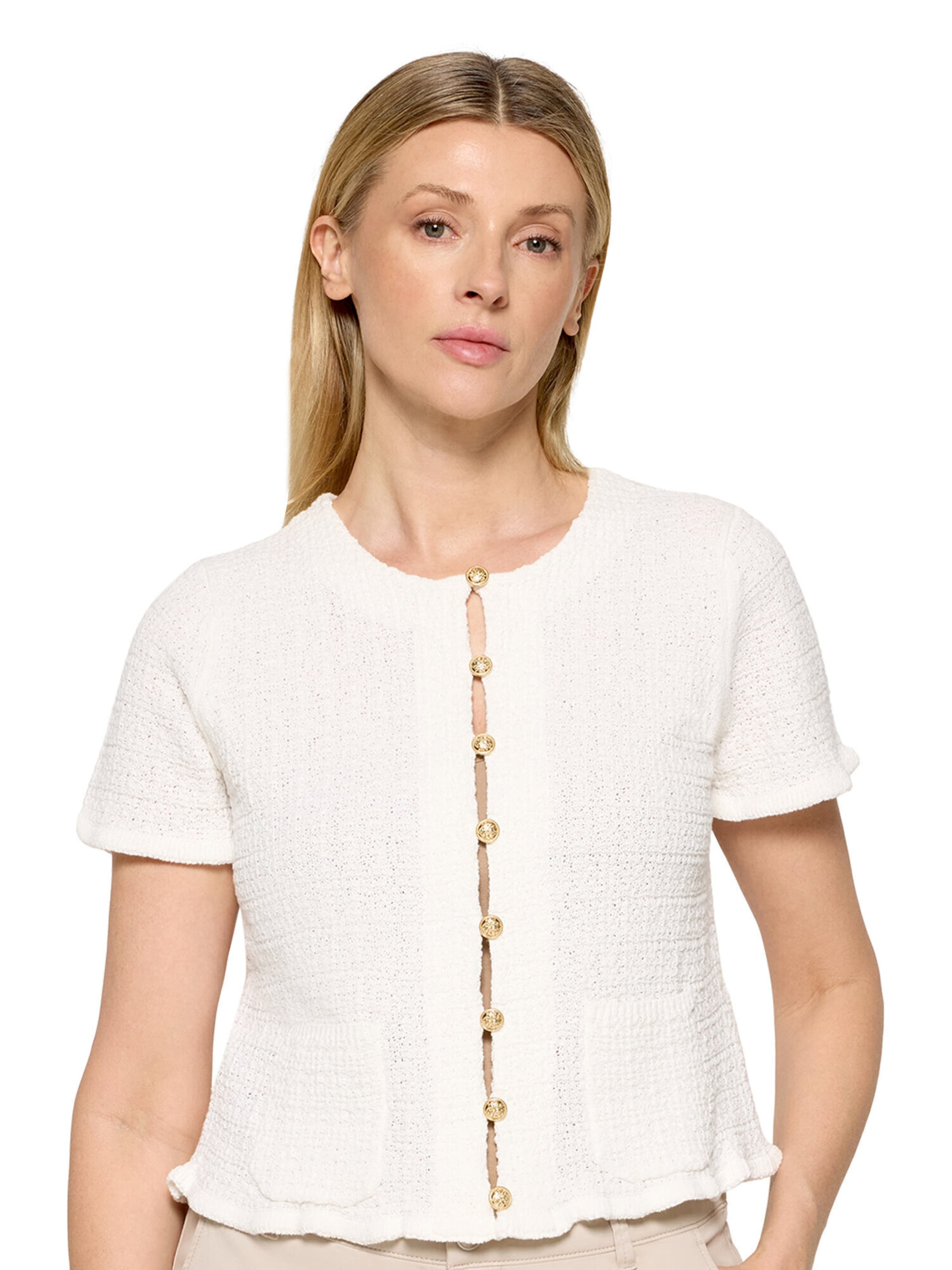 Cardigan Cartoon en blanc