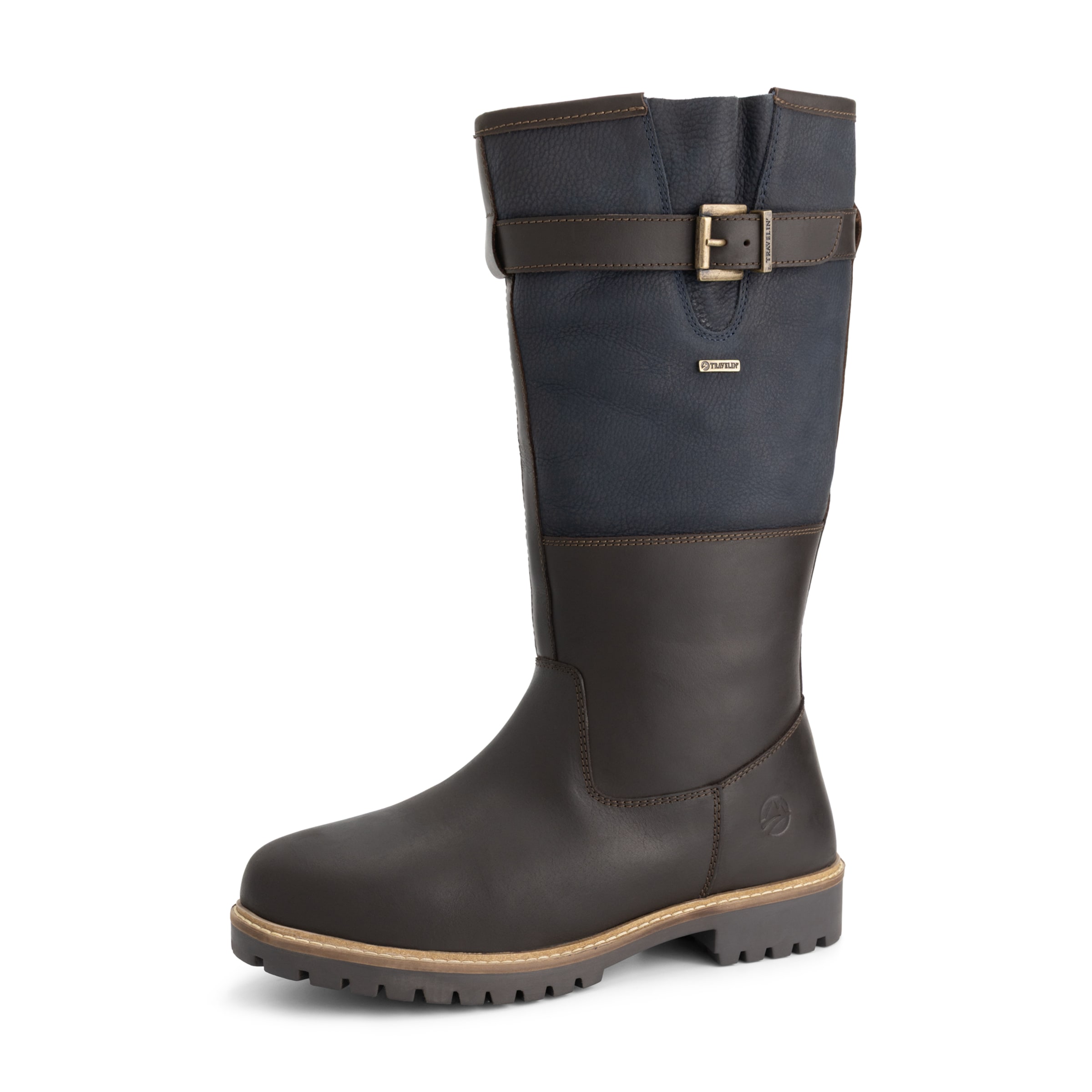 Travelin Boots in Bruin: voorkant