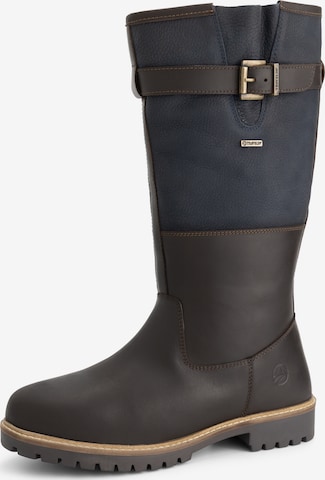 Travelin Boots in Bruin: voorkant