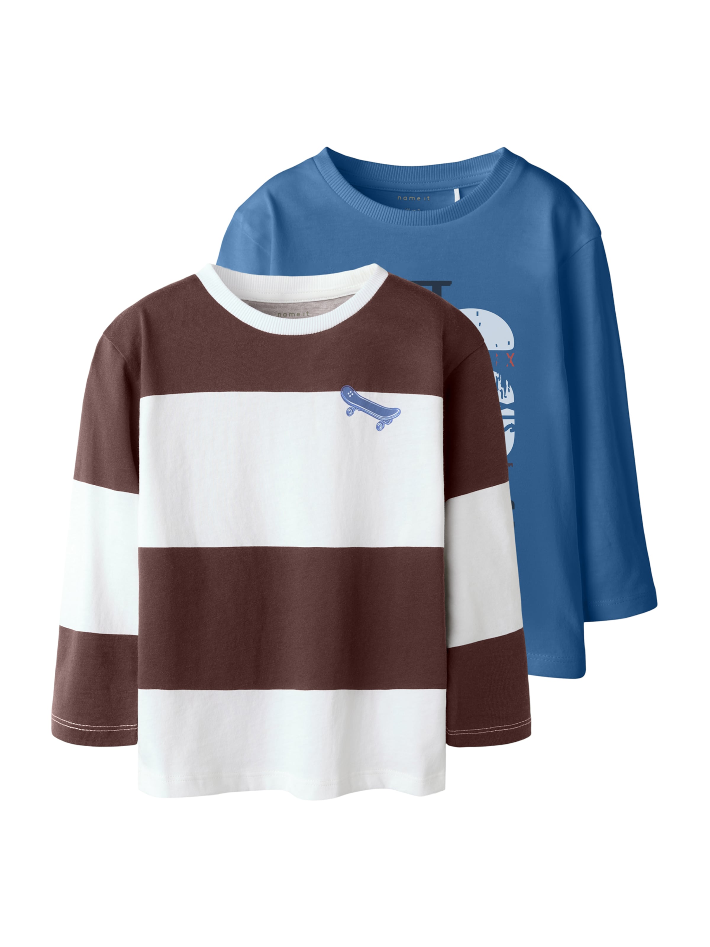 NAME IT Póló 'NMMTINUS' - kék: elől
