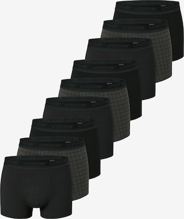 uncover by SCHIESSER Boxershorts 'Cotton' in Zwart: voorkant