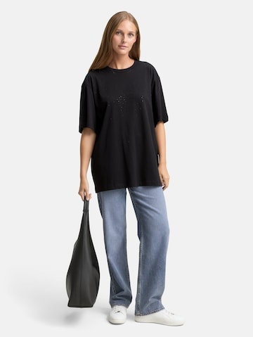 TOM TAILOR DENIM Shirt in Zwart