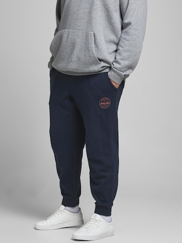 Effilé Pantalon 'Gordon' Jack & Jones Plus en bleu : devant