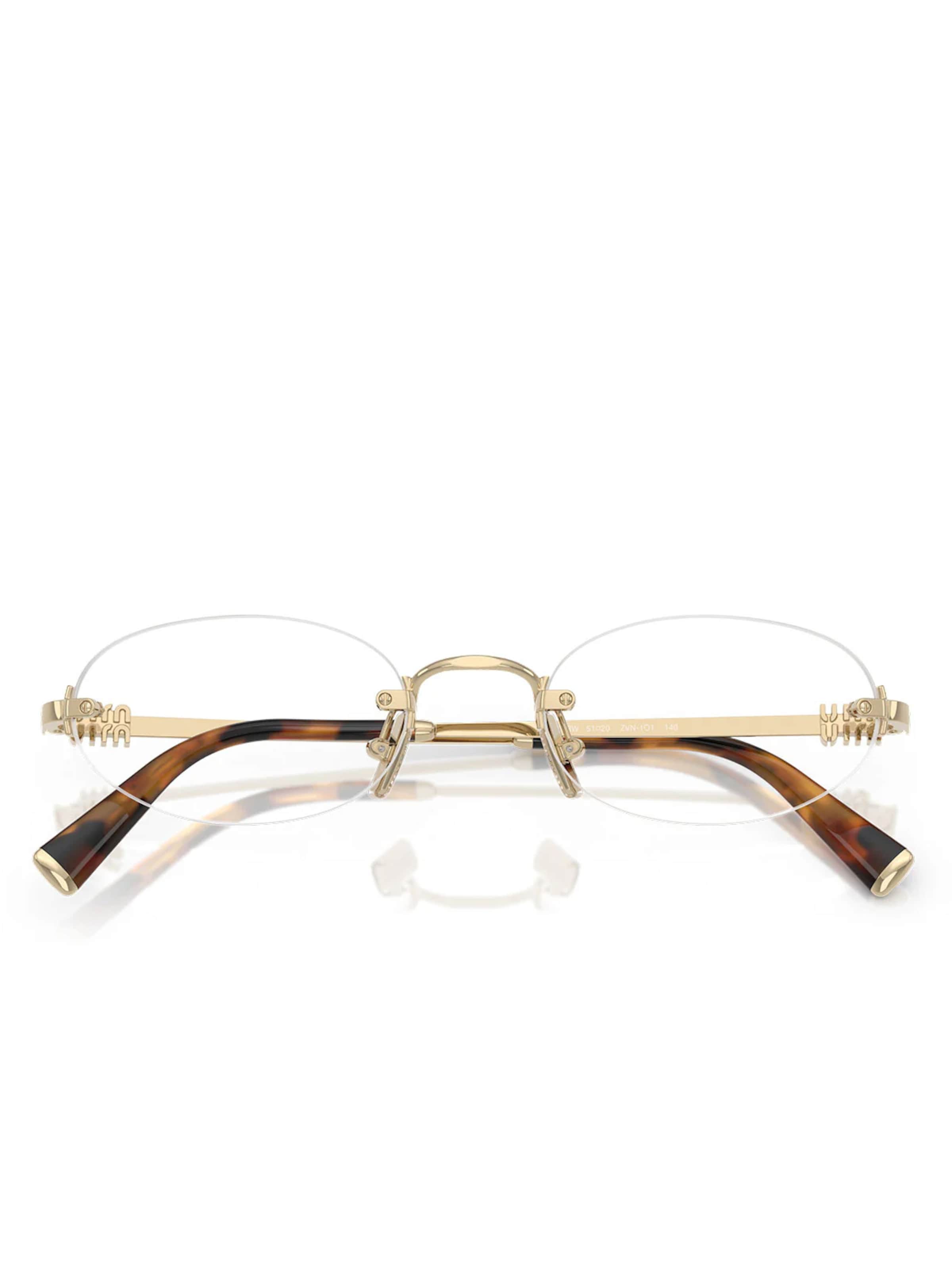 Miu Miu Glasses in Gold