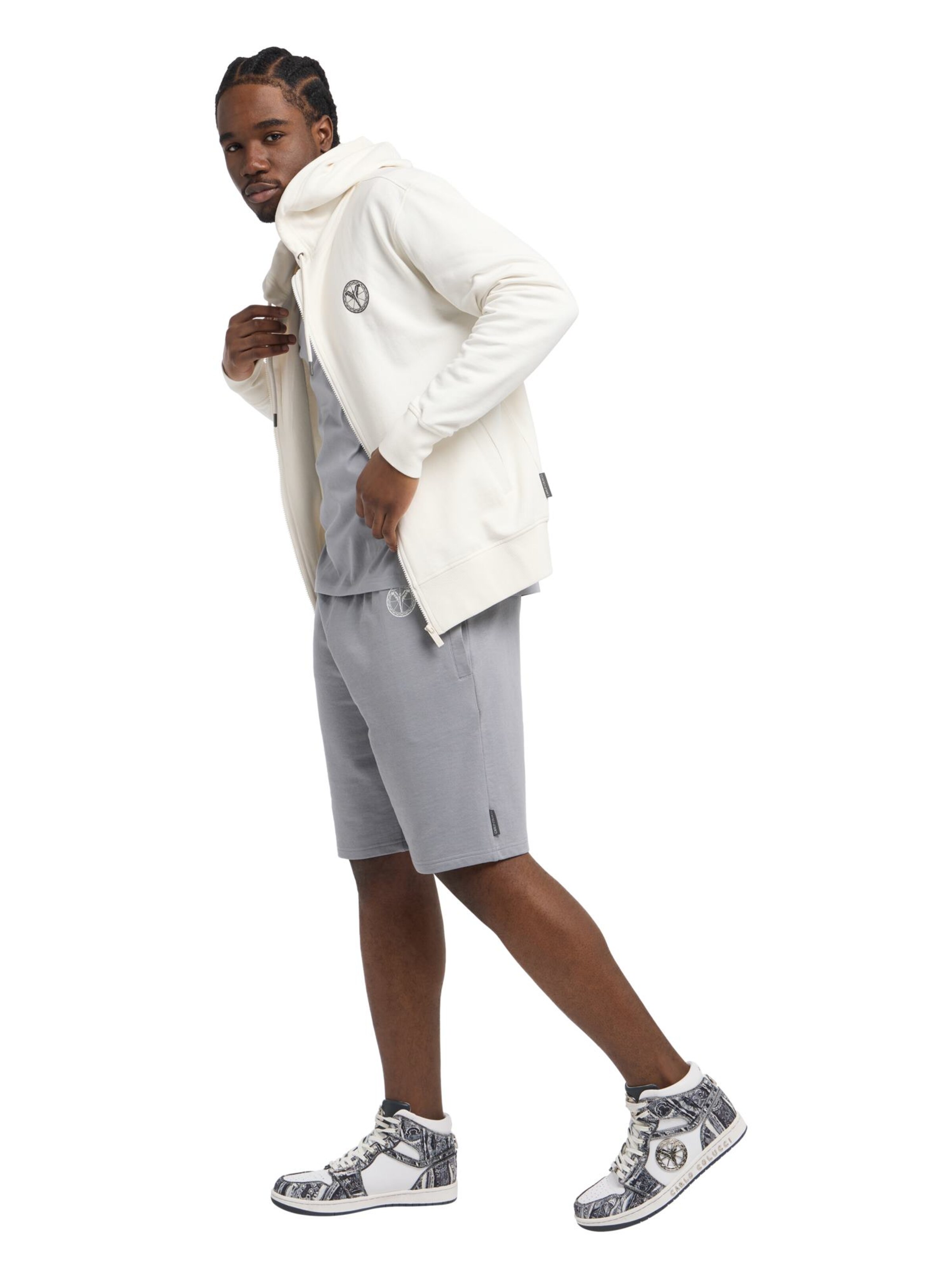 Carlo Colucci Sweat jacket ' Dender ' in White